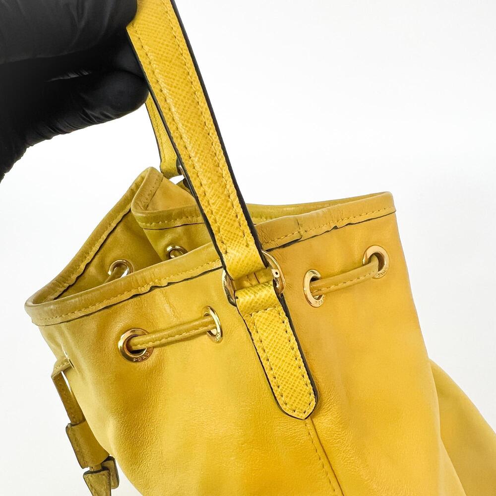 Prada Duet Drawstring Bucket Leather - Picture 11 of 13